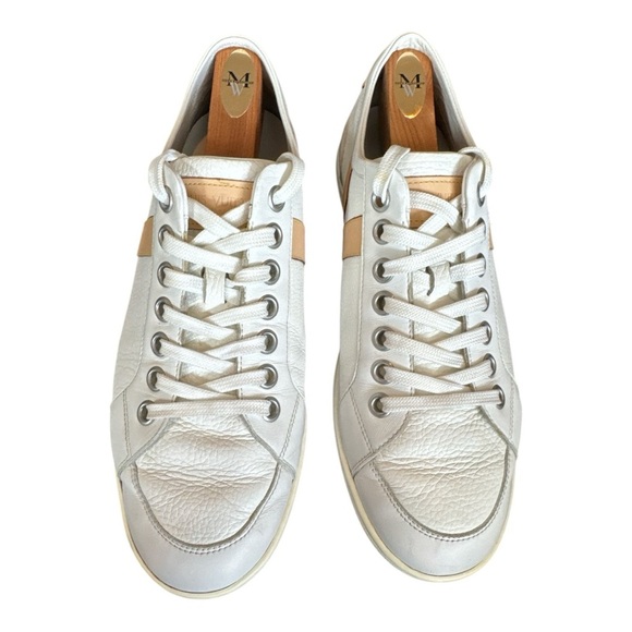 Men’s Louis Vuitton White Low Top Classic V Sneaker Sz 7.5/ US 8.5 - Picture 10 of 15